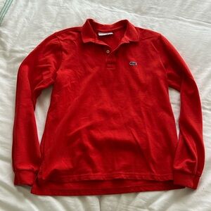 Lacoste for Jcrew boys long sleeve polo
